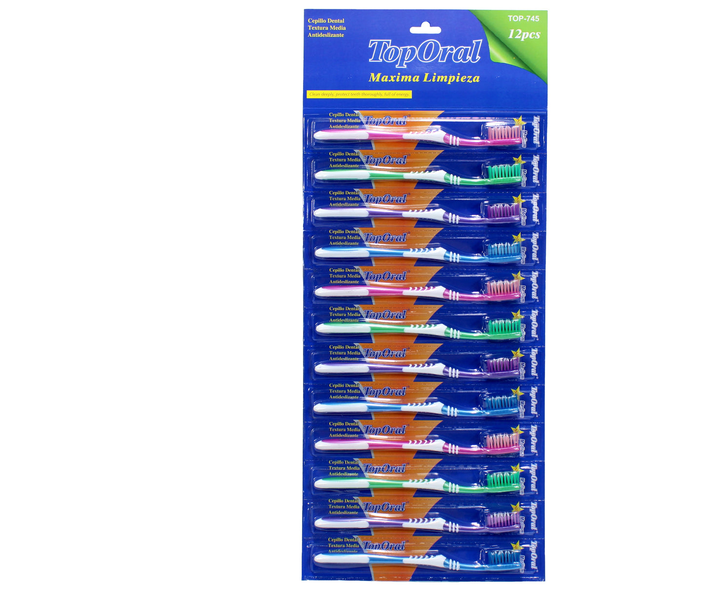 CEPILLO DE DIENTES PARA ADULTO EN TIRA X12