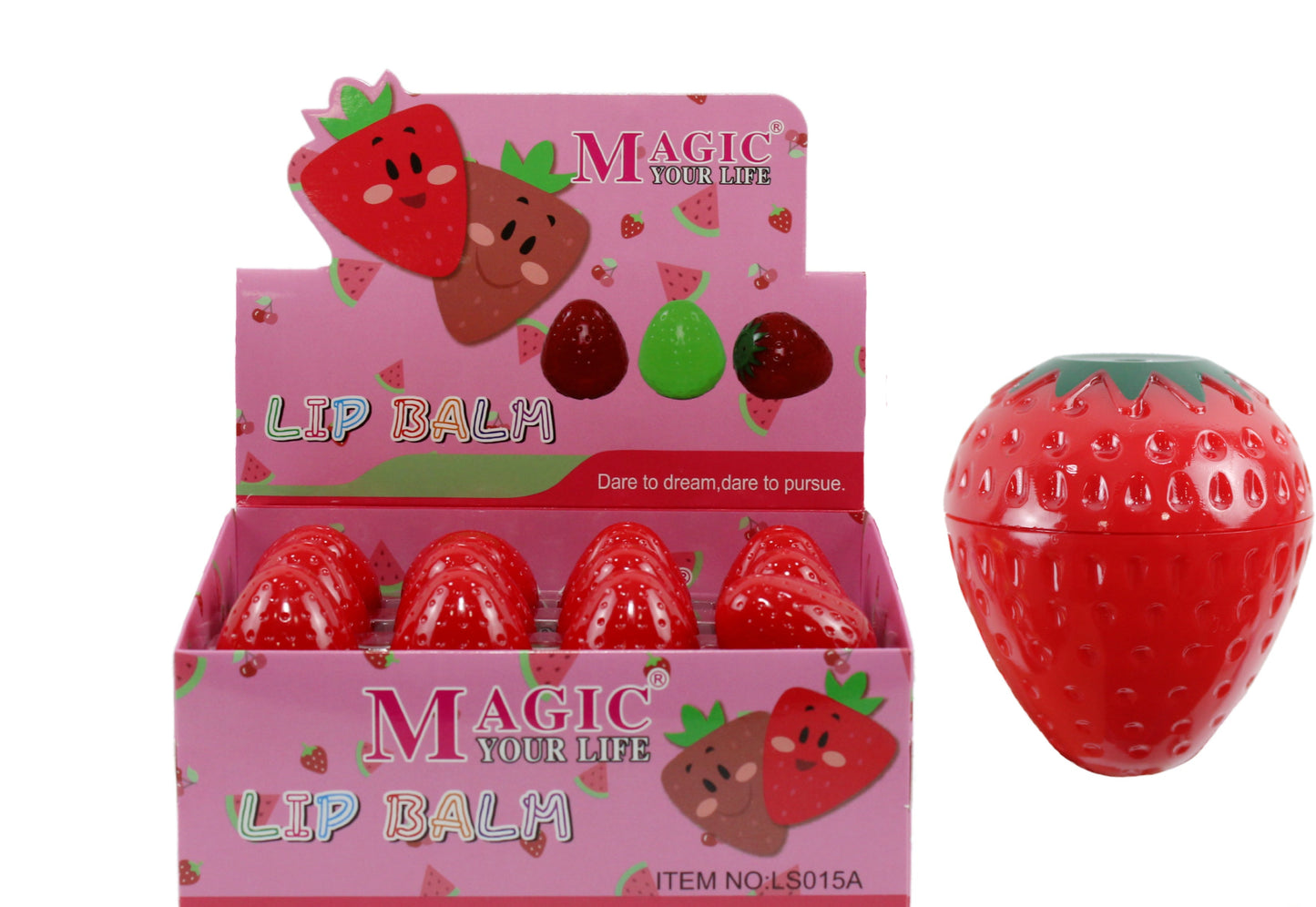 LABIAL SABOR A FRESA 015A CAJA DE 24