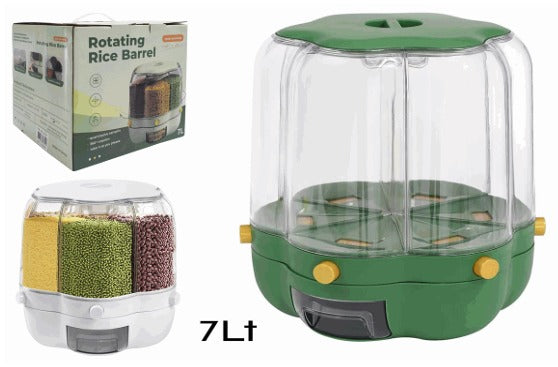 CONTENEDOR PARA ALMACENAR GRANOS 7LTS 6 ESPACIOS