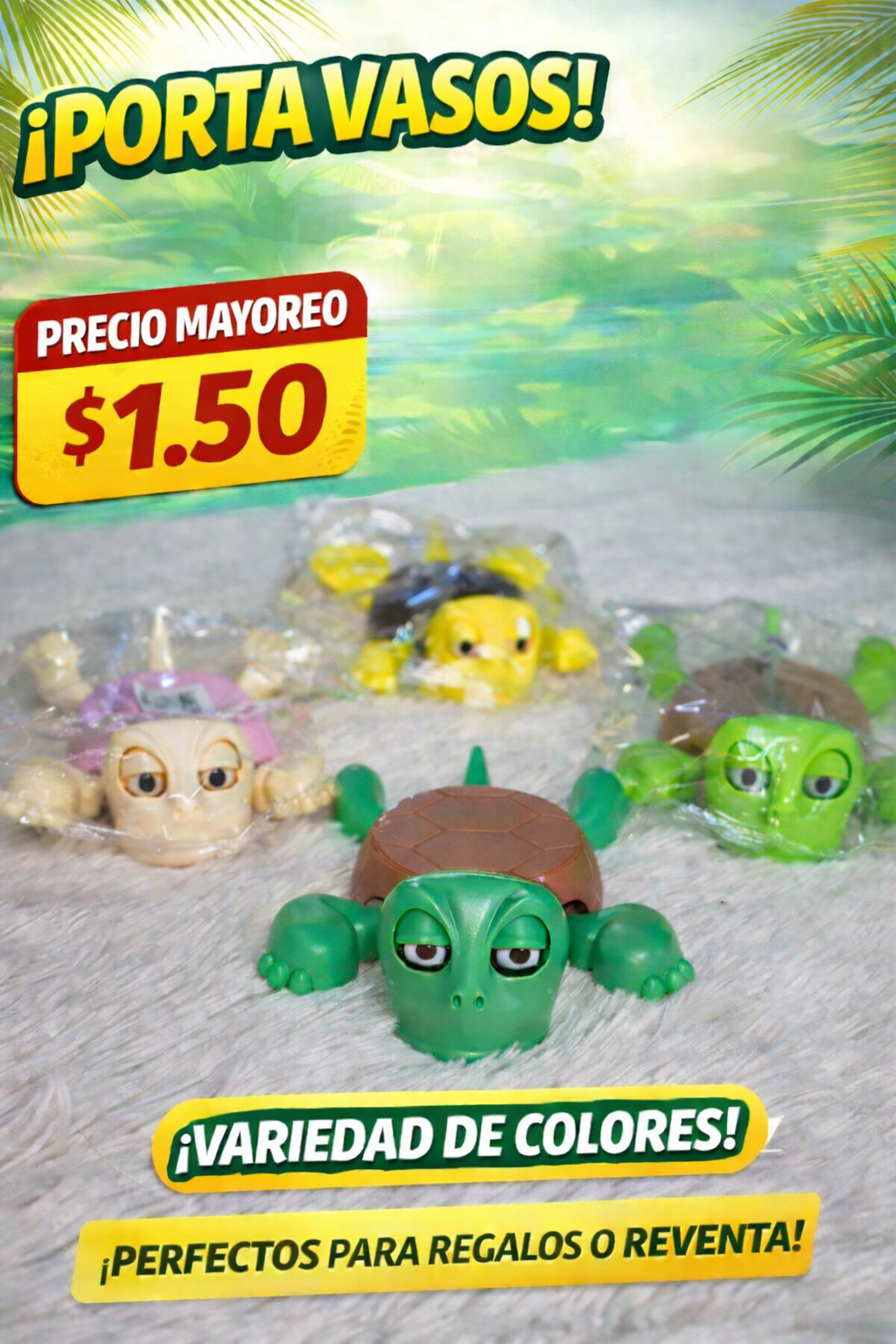 Tortuga porta vaso