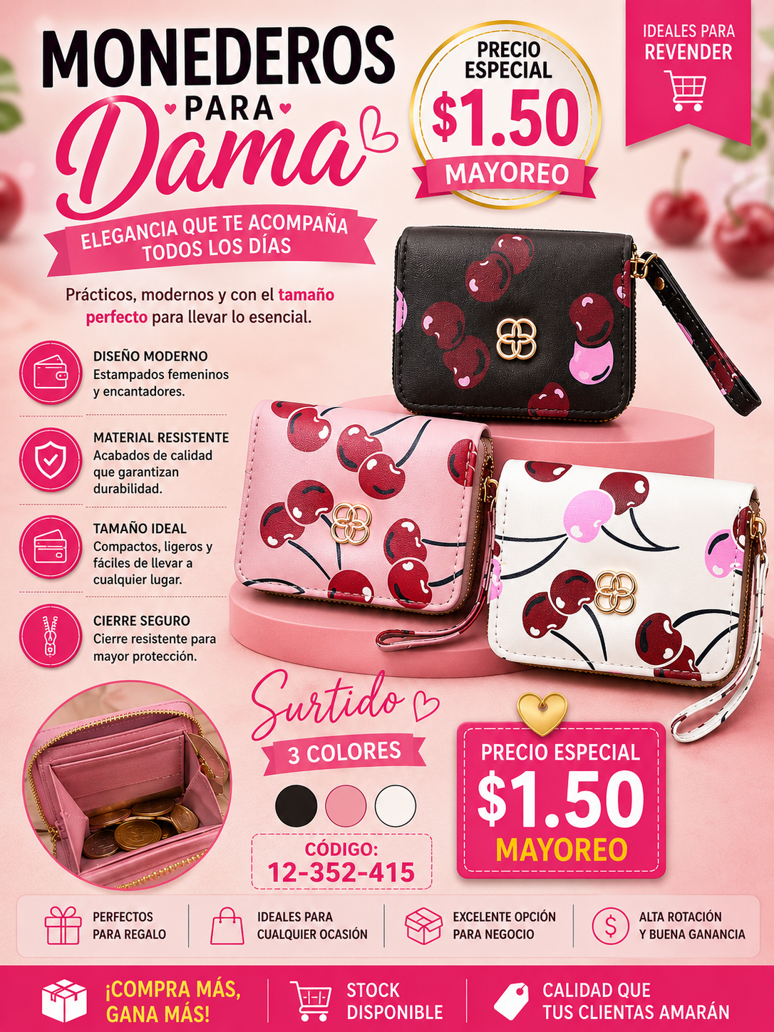 Billetera dama 415