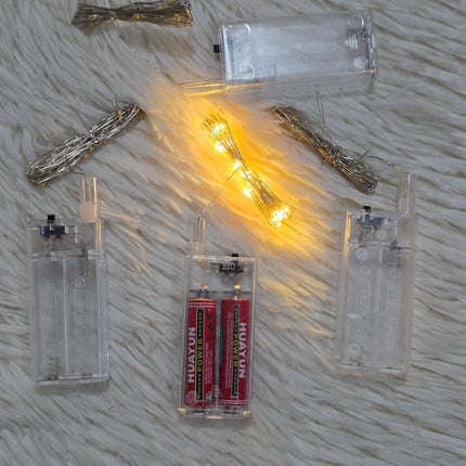Guia led amarilla a bateria paquete de 10
