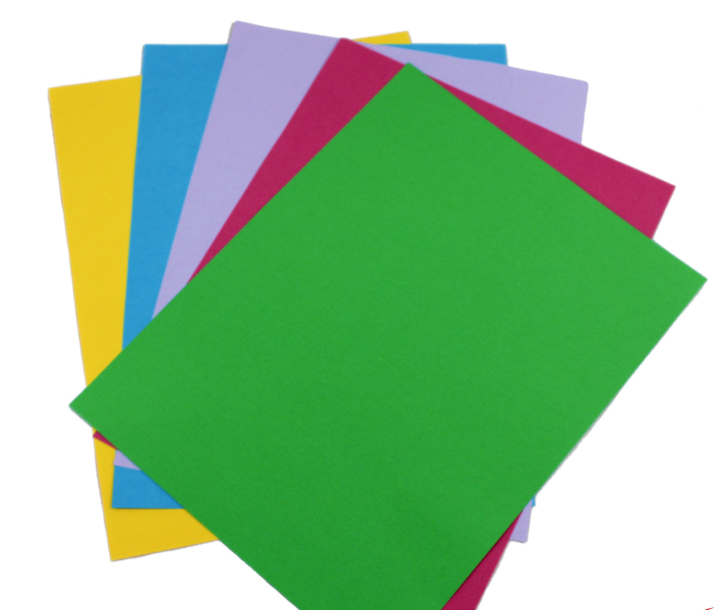 HOJAS DE COLORES X100  paquete x color
