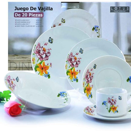 VAJILLA 20PCS