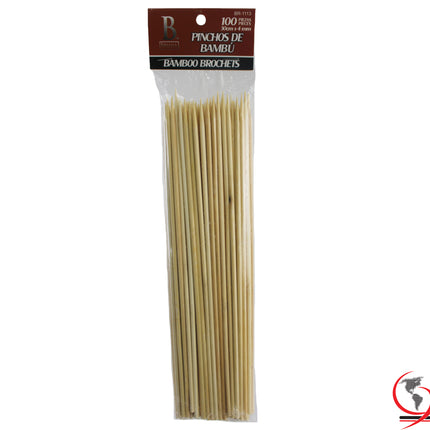 PALITO DE BAMBU 30cmX4mm 100pcs