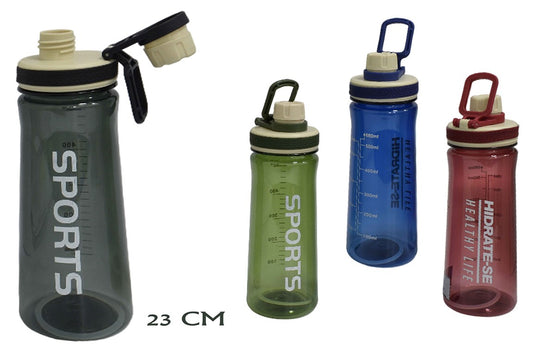 BOTELLA PLASTICA SPORTS 23CM 4903