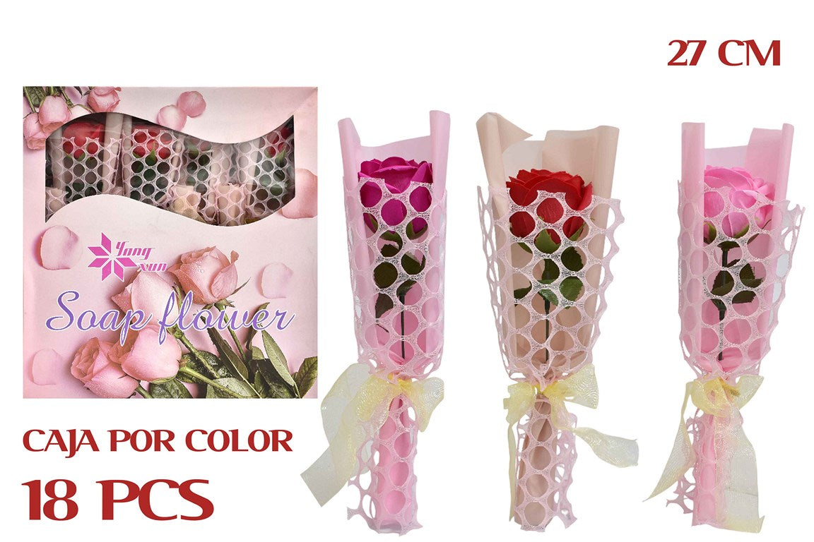 ARREGLO FLORAL 27CM CAJA DE 18PCS 5615