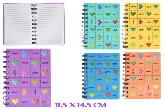 LIBRETA DE NOTAS CORAZON