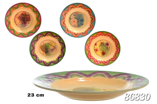 Plato de melamina 10" 115g docena