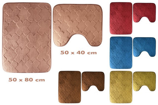 SET DE ALFOMBRA DE BAÑO 50*80/50*40CM 9268