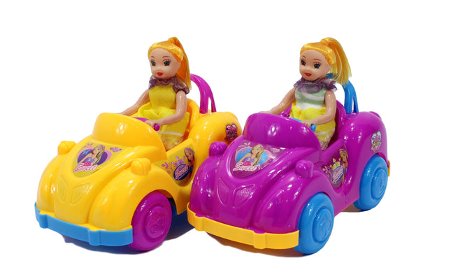 MUÑECA EN CARRO A CUERDA