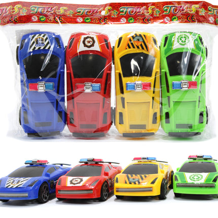 CARRO POLICIA EN BOLSA 4pcs