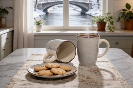 TAZA PORCELANA 9oz docena -102