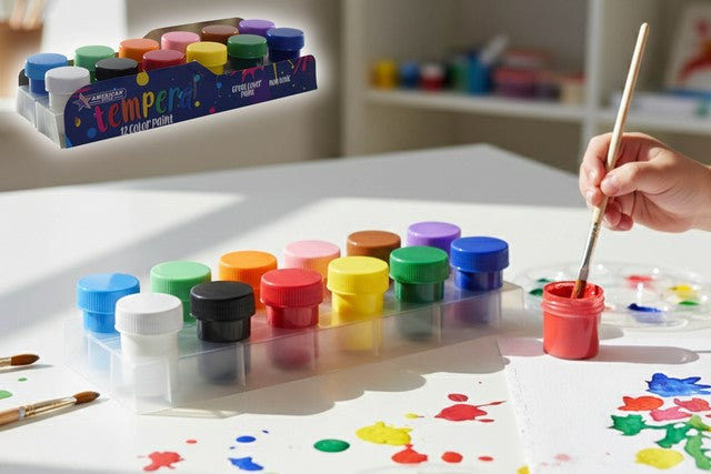 TEMPERA 12 COLORES -12