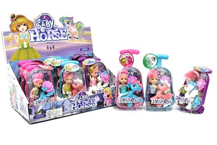 MUÑECA PONY EN MOCHILA