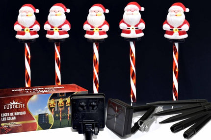 SANTA NAVIDEÑO LUZ LED SOLAR