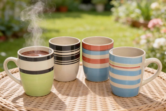 TAZA PORCELANA 14OZ DOCENA