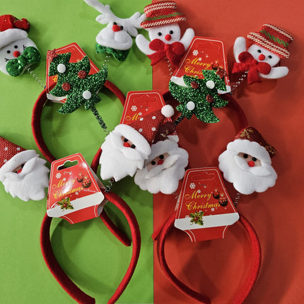 Diademas navideñas docena