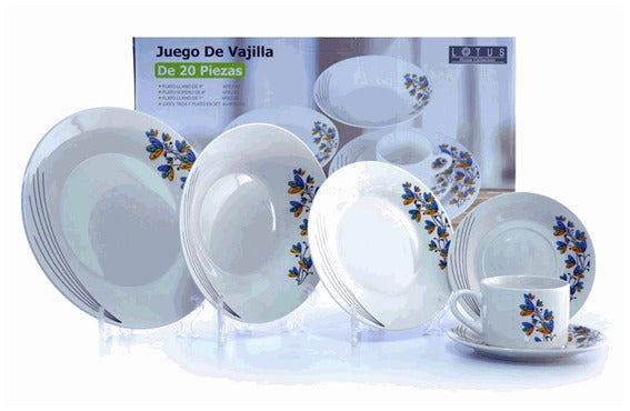 VAJILLA 20PCS