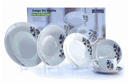 VAJILLA 20PCS