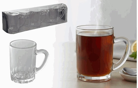 TAZA DE VIDRIO 6PZS