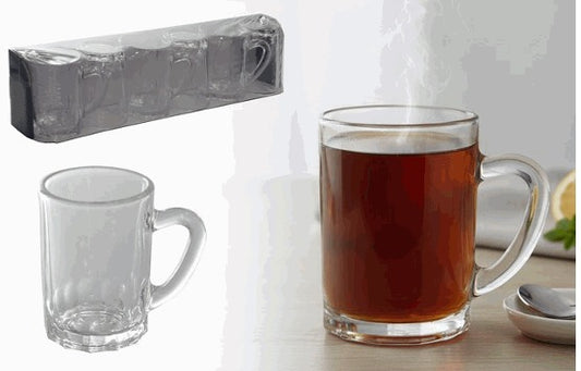 TAZA DE VIDRIO 6PZS