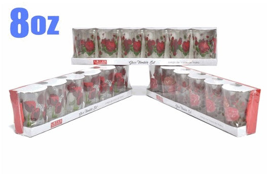 SET DE 6 VASO 8OZ