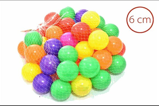 PELOTAS PLASTICAS 50pcs 6cm