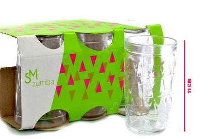 VASOS DE VIDRIO 6pcs 9oz