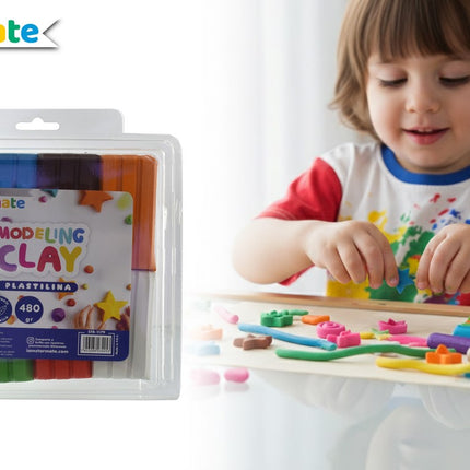 PLASTILINA 8 COLORES 480mg 1179