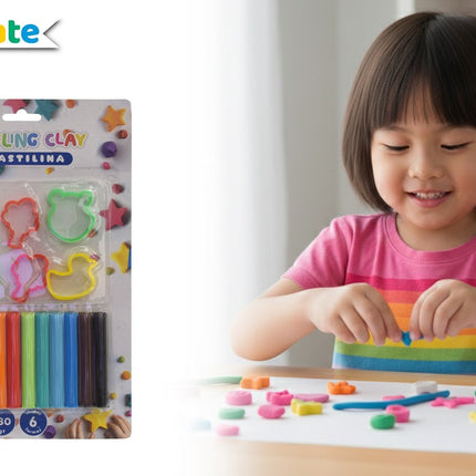 PLASTILINA 12 COLORES 180gr