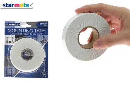 TAPE DOBLE CONTACO 1.8cm X 5mts