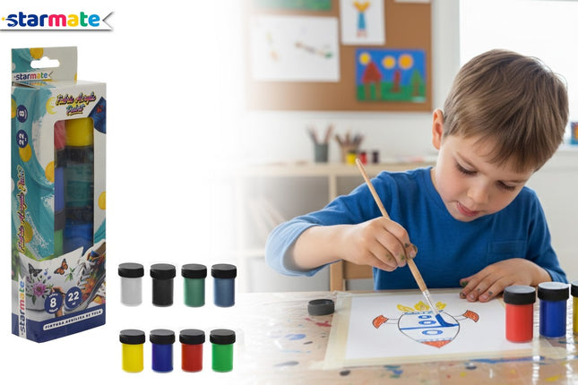 PINTURA ACRILICA - TELA 8pcs 22ml