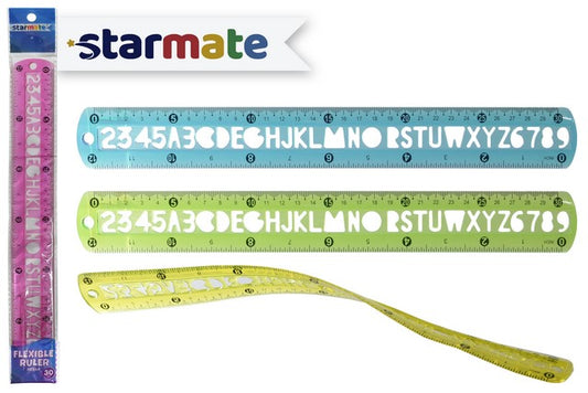 REGL AFLEXIBLE 30CM DOCENA