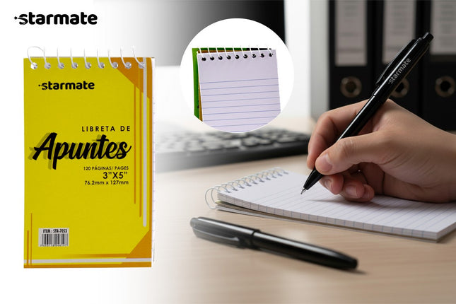 LIBRETA DE NOTAS 120pg/60hojas