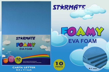 Foamy liso colores tamaño carta x10