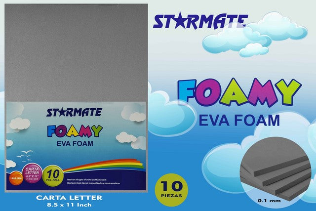 Foamy liso colores tamaño carta x10