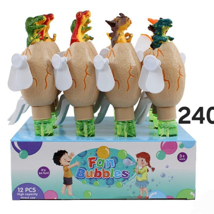 BURBUJA VENTILADOR HUEVO DINOSAURIO DOCENA