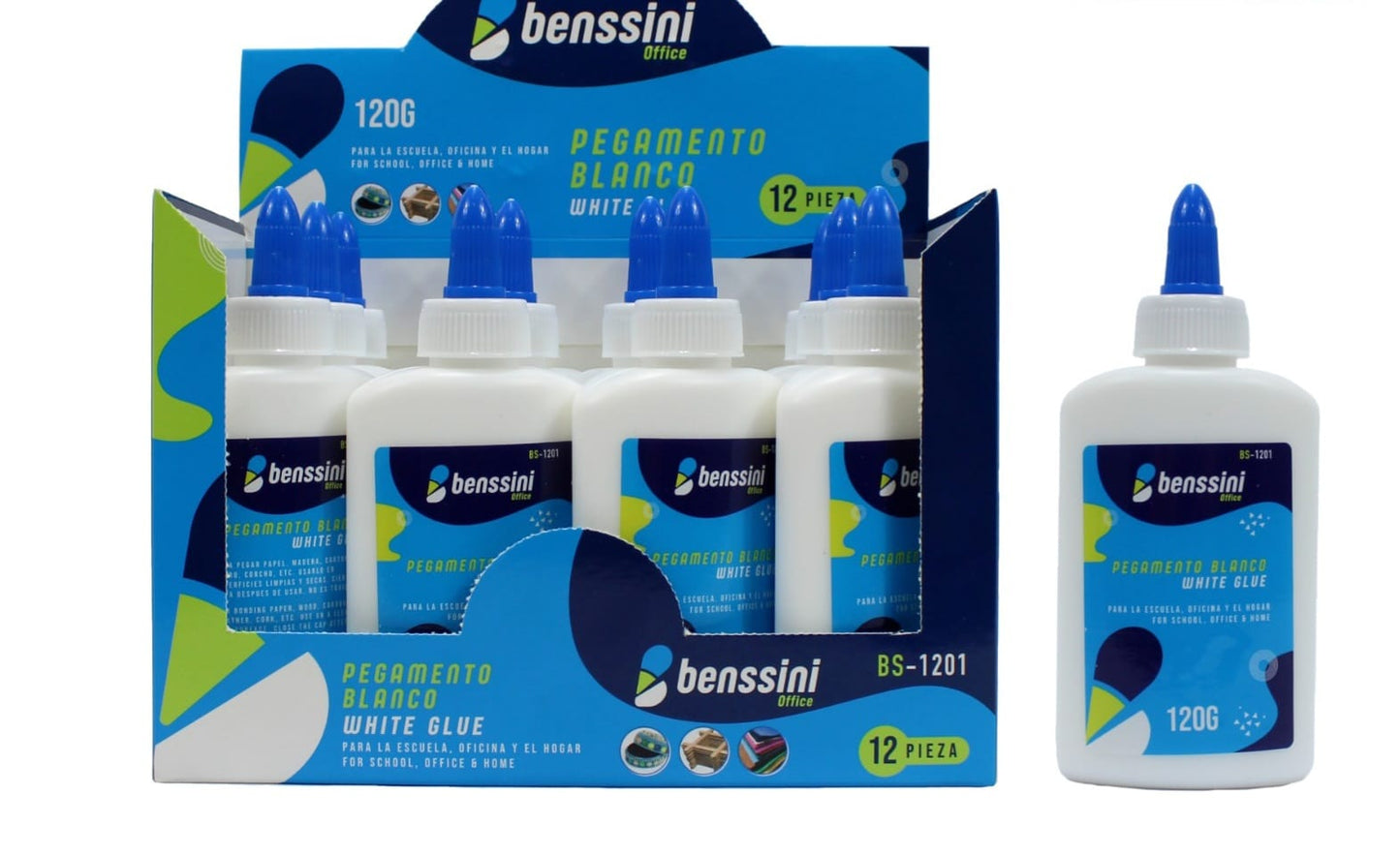 1201 PEGA LIQUIDA BLANCA 120gr 12pcs