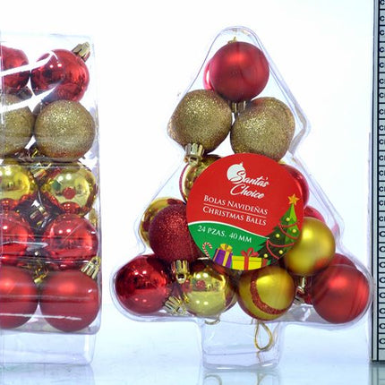 466 SET ESFERA NAVIDEÑA 24 PCS