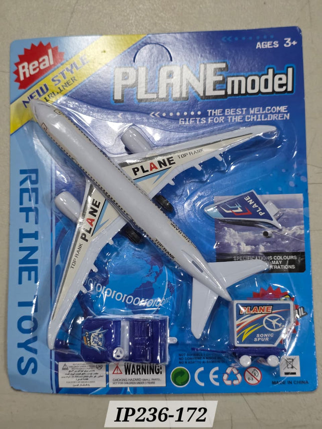Avion con carro en blister