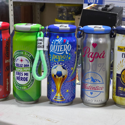 Botellas térmicas en forma de lata para papá