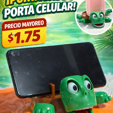 Tortuga porta vaso y celular