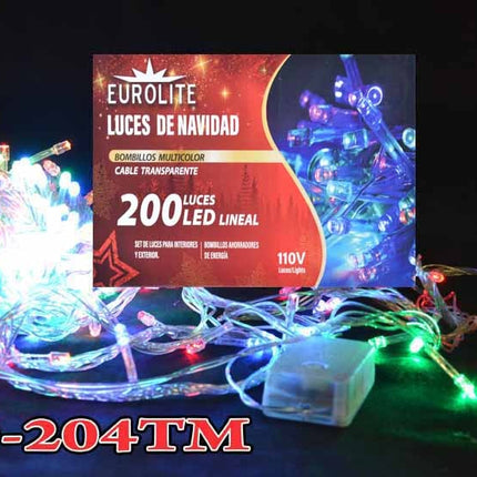 Guia led 200 linea transparente multicolor