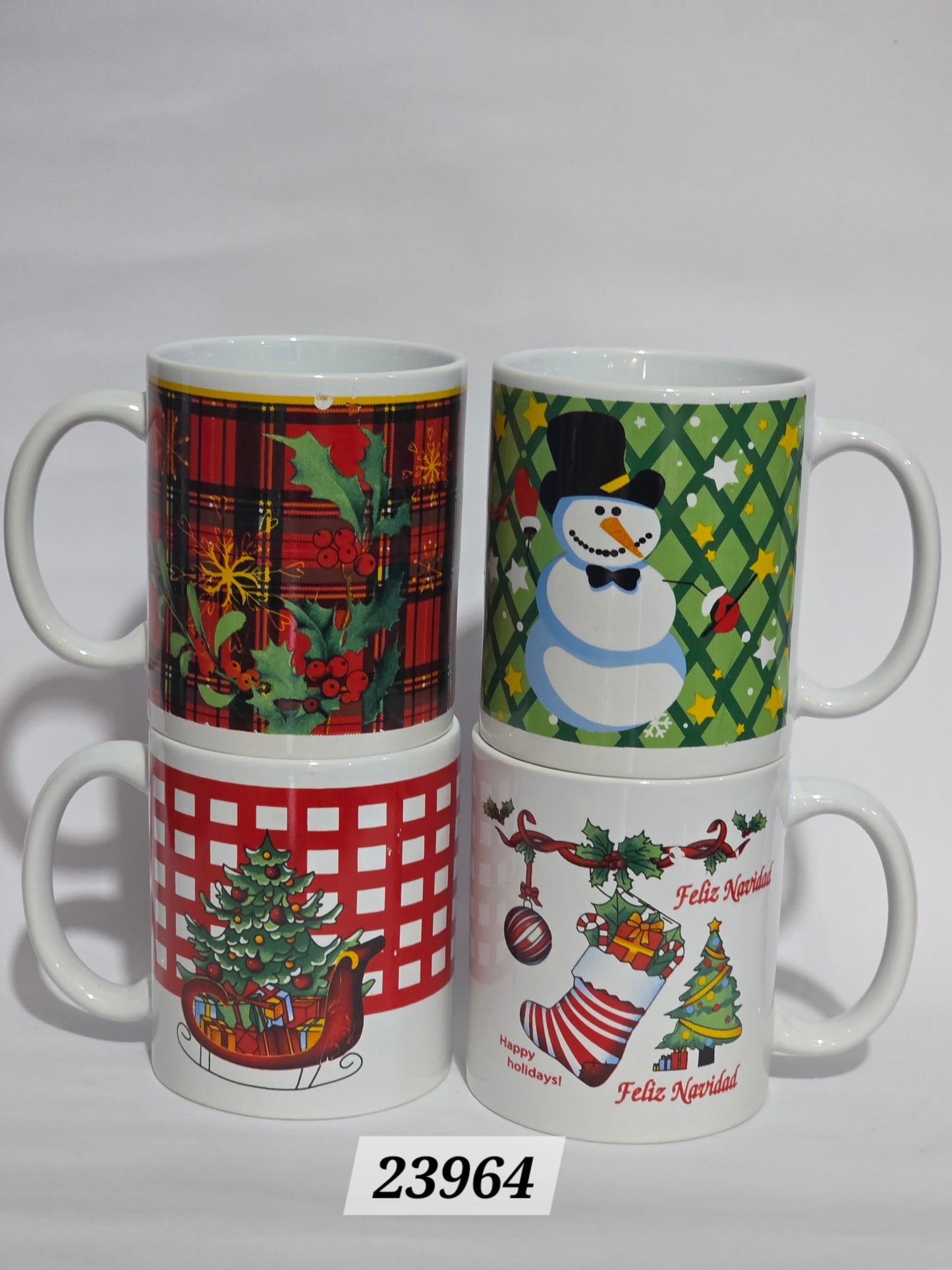Taza navideña docena