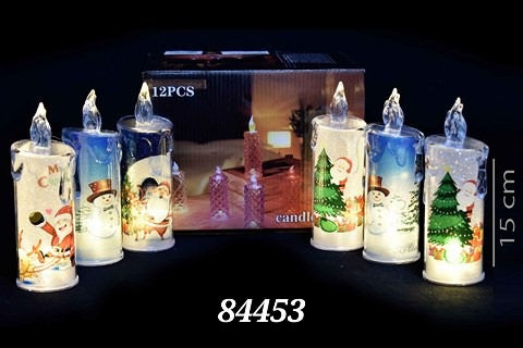 Vela led navideñas docena