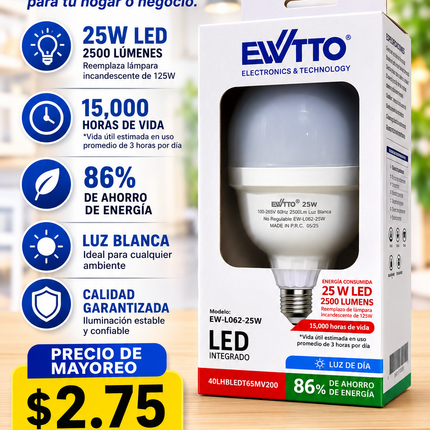 Foco led 25w Ewtto