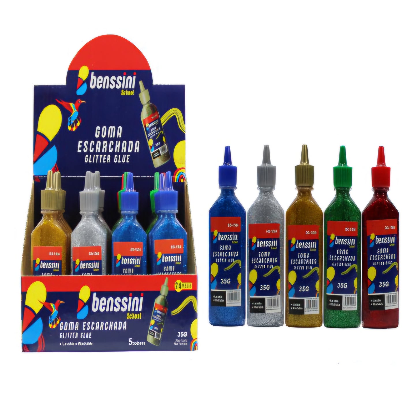 Goma escarchada caja 24
