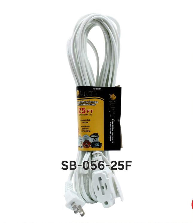 Extensión eléctrica 25 pies