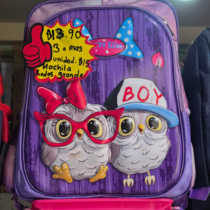 Mochila niña con rodos 28-77